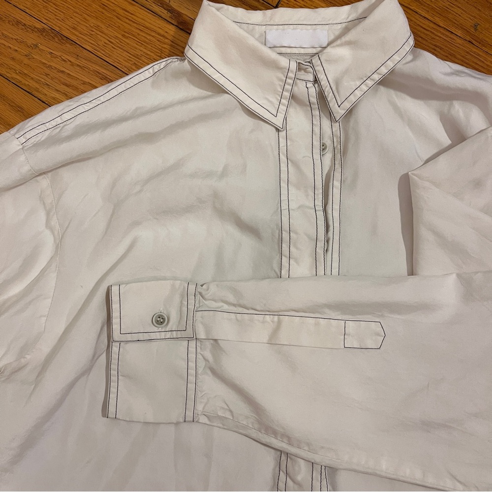 Classic Cream Button-Up Shirt